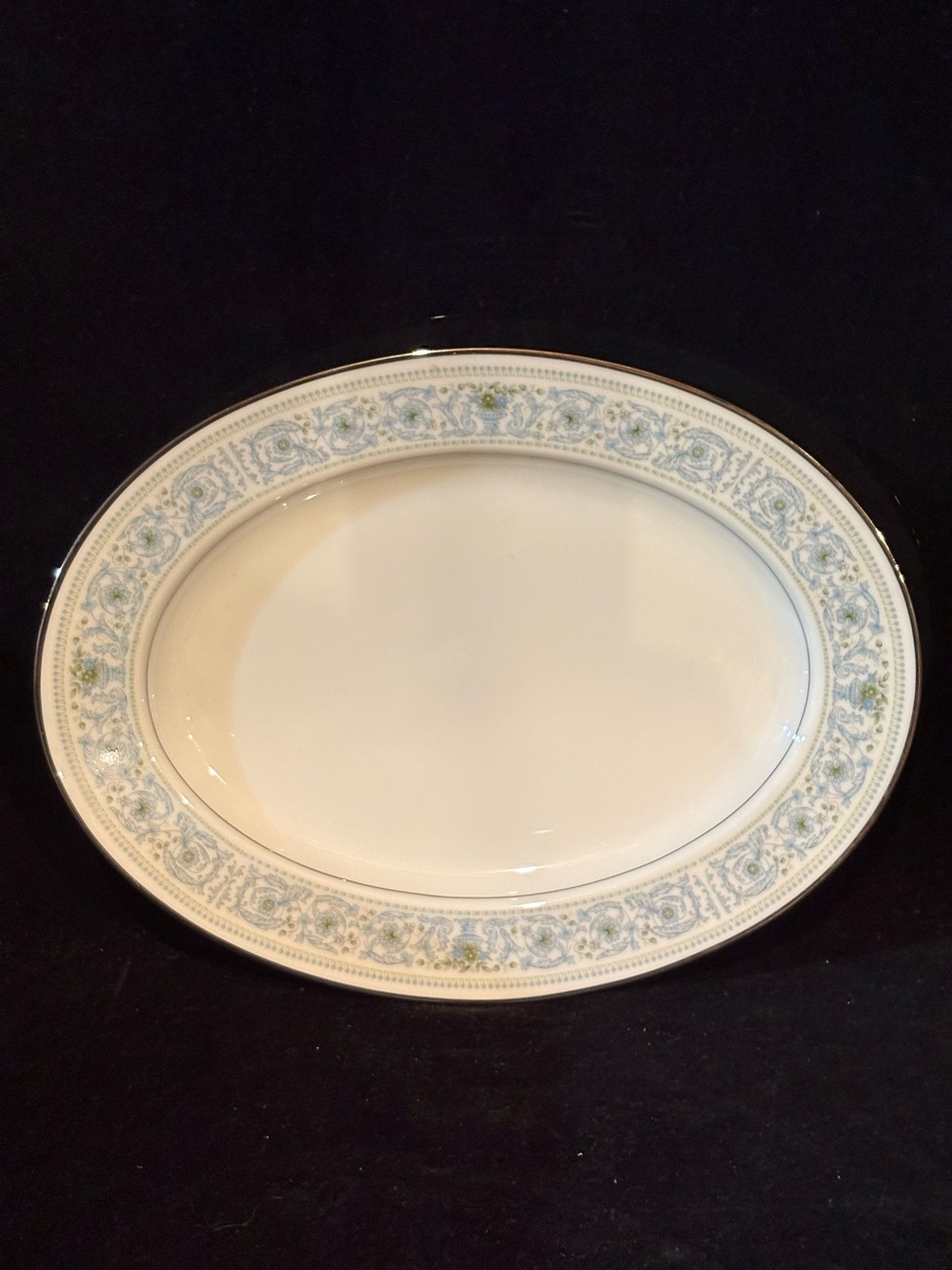 Noritake Ivory China Elegant Oval Serving Platter Monteleone 7569